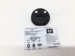 pendientes oro 18k con diamante de laboratorio 