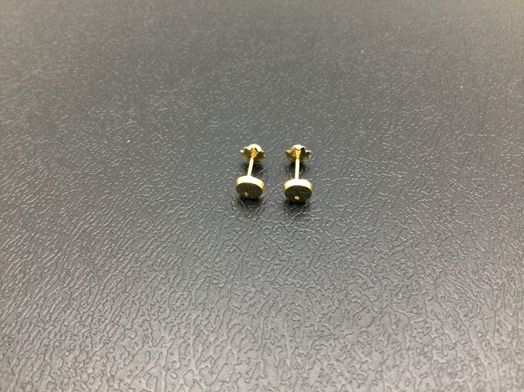 pendientes oro 18k con circonita 