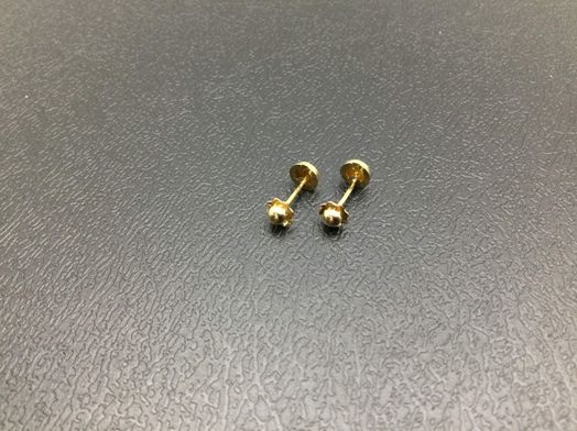 pendientes oro 18k con circonita 