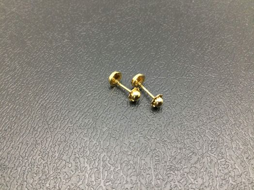 pendientes oro 18k con circonita 