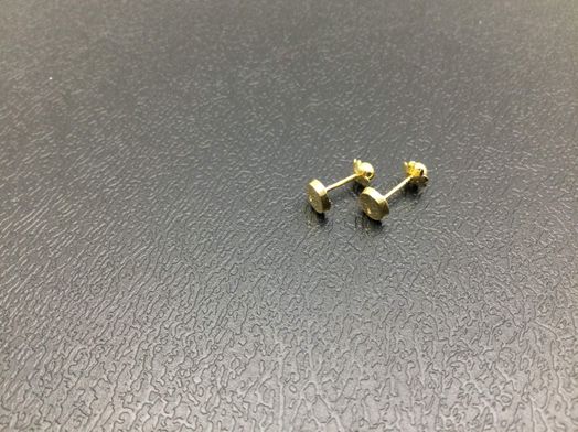 pendientes oro 18k con circonita 