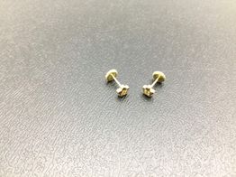 pendientes oro 18k con circonita 