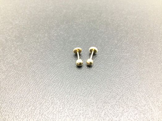 pendientes oro 18k con circonita 
