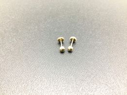 pendientes oro 18k con circonita 