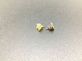 pendientes oro 18k con circonita 