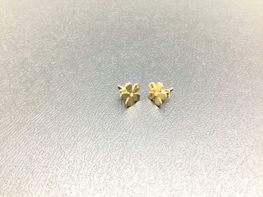 pendientes oro 18k con circonita 