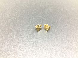 pendientes oro 18k con circonita 
