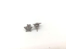 pendientes plata 925mm con circonita 