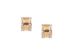 pendientes oro 18k con circonita 