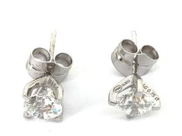 pendientes oro 18k con diamante de laboratorio 