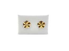 pendientes oro 18k con circonita 