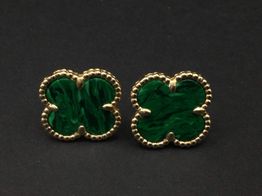 pendientes oro 18k con circonita 
