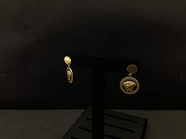 pendientes oro 18k con circonita  pendientes oro 18k con circonita