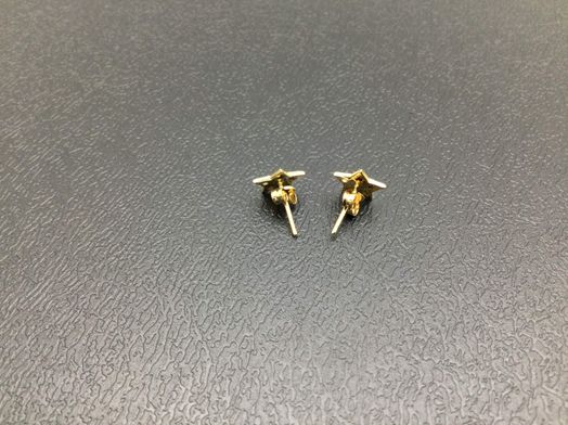 pendientes oro 18k con circonita 