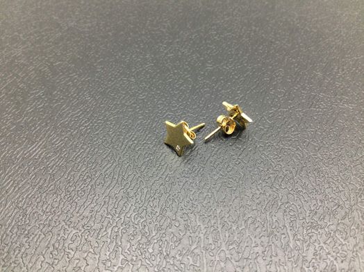pendientes oro 18k con circonita 