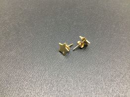 pendientes oro 18k con circonita 