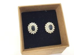 pendientes oro 18k con circonita 
