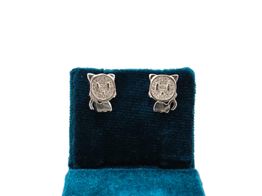 pendientes plata 925mm con circonita 