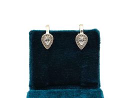 pendientes plata 925mm con circonita 