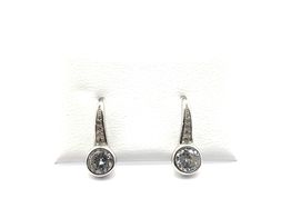 pendientes plata 925mm con circonita 