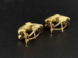 pendientes oro 18k con circonita 