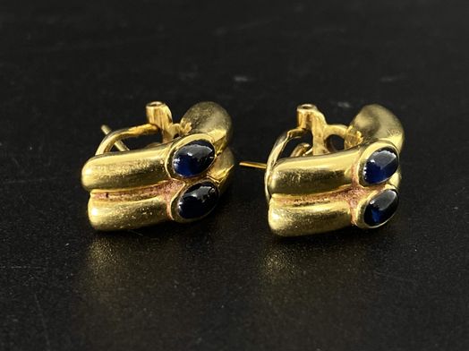 pendientes oro 18k con circonita 