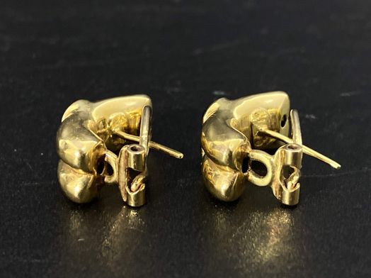 pendientes oro 18k con circonita 