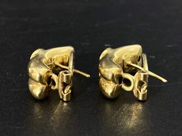 pendientes oro 18k con circonita 
