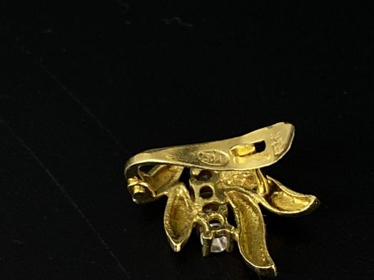 pendientes oro 18k con circonita 