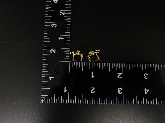 pendientes oro 18k con circonita 