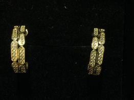 pendientes oro 18k con amatista 