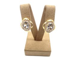 pendientes oro 18k con circonita 