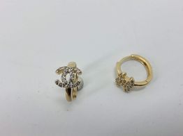 pendientes oro 14k con circonita 