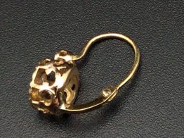 pendientes oro 14k con diamante 