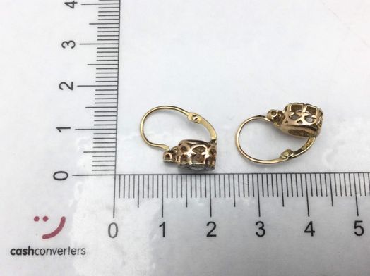 pendientes oro 14k con diamante 