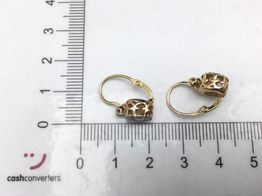 pendientes oro 14k con diamante 