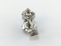 pendientes oro 18k con diamante 