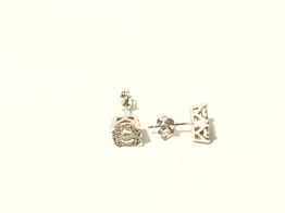 pendientes oro 18k con diamante 