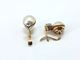 Sortija Oro 18k Con Circonita,perla