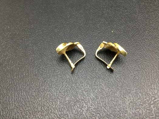 pendientes oro 18k con circonita 
