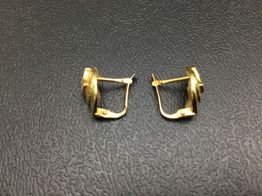 pendientes oro 18k con circonita 