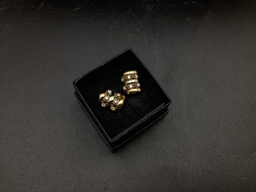 pendientes oro 18k con circonita 