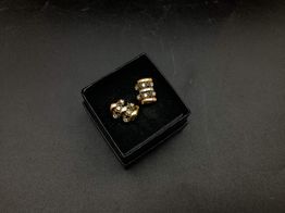 pendientes oro 18k con circonita 