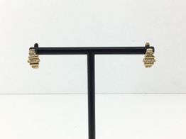 pendientes oro 18k con circonita 