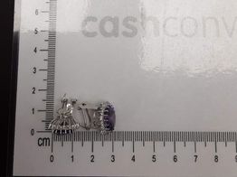 pendientes oro 18k con circonita 