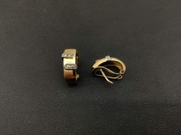 pendientes oro 18k con diamante 