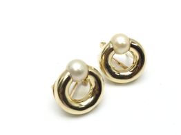 pendientes oro 18k con perla 
