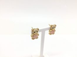 pendientes oro 18k con circonita 