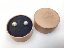 pendientes oro 18k con perla 