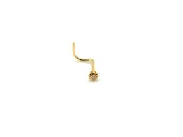 piercing oro 18k con circonita 